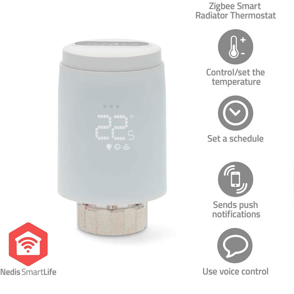 NEDIS ZIGBEE SMARTLIFE TERMOSTATO DE RADIADOR AQUECIMENTO CENTRAL