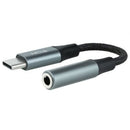 Nanocable 10.24.1204 cabo de áudio 0,11 m 3.5 mm USB C Preto, Cin