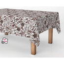 ROLO DE TOALHA DE MESA ANTI-NÓDOAS FLORES MODERN 140CM X 25M EXMA