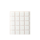 PACK 20 FELTROS ADESIVOS SINTETICOS BRANCOS 17X17MM PLASFIX INOFI