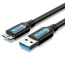 CABLE USB 3.0 VENTION COPBF USB MACHO - MICROUSB MACHO 1M NEGRO