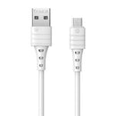 CABO USB MICRO REMAX ZERON, 1 M, 2,4 A BRANCO