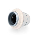CASQUILHO SEMI-ROSCA BRANCO E27 + ANILHA (EMBALADO) EDM
