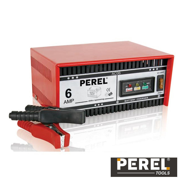 CARREGADOR DE BATERIAS CHUMBO 12V 6A PEREL