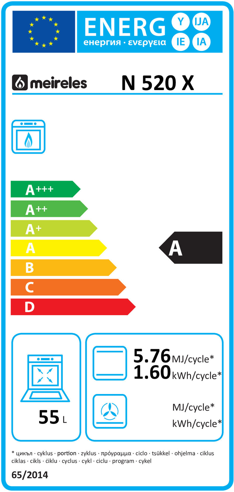 FOG MEIRELE.53X55-4G.FG.CL.A-N520X/NAT