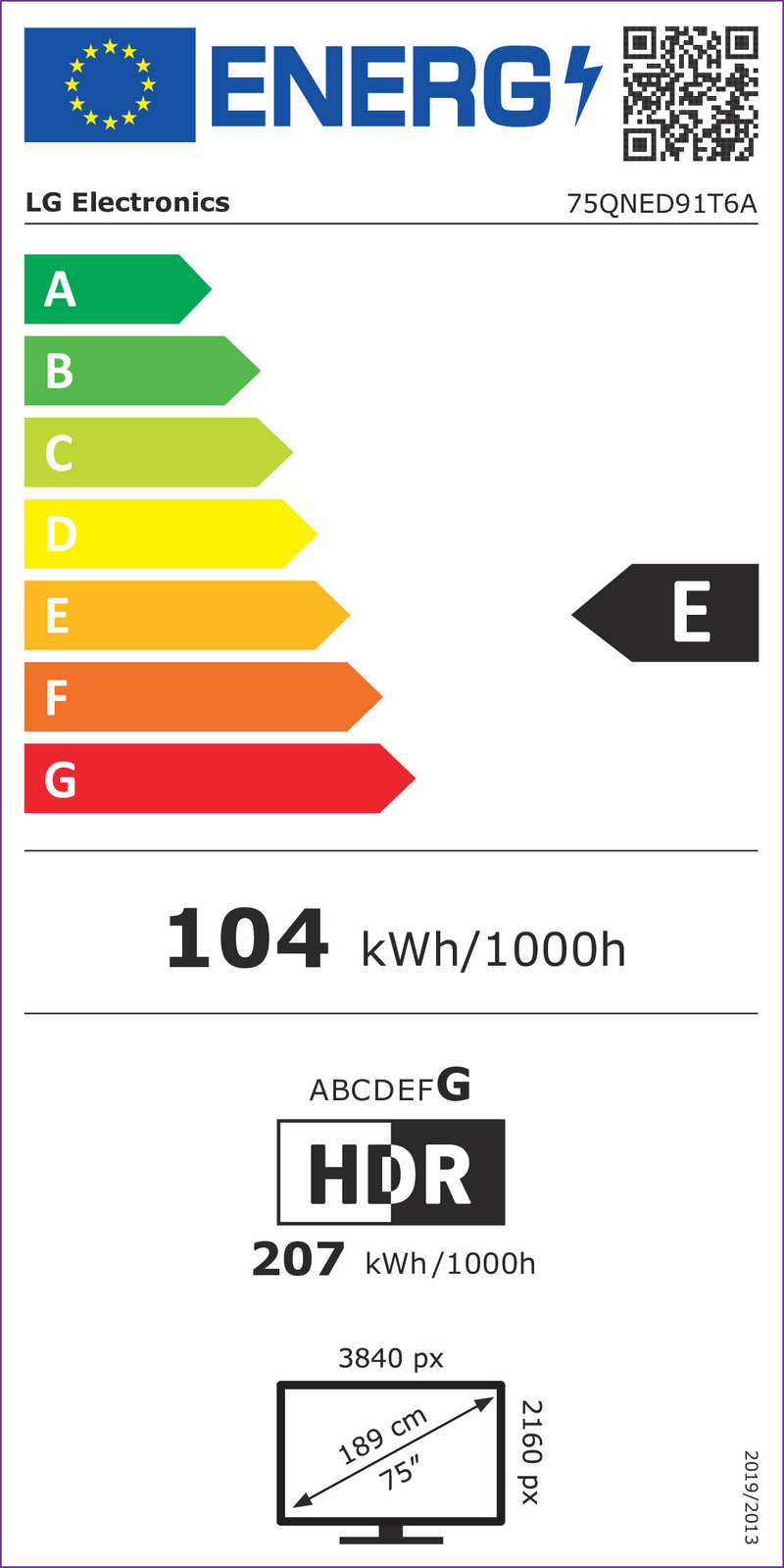 LG QNED MiniLED 75QNED91T6A.AEU TV 190,5 cm (75") 4K Ultra HD Sm