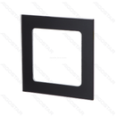 PLACA DE PAREDE DE VIDRO ALEMÃ-FRANCESA PRETA