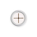 GANCHO PARS PANOS DE COZINHA REDONDO ADESIVO CROMO MATE 2089-7-00