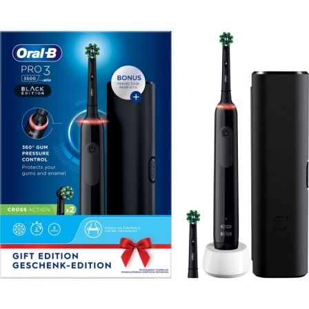 Oral-B Pro 3 3500 Adulto Escova de dentes rotativa Preto