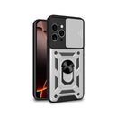 FUNDA COOL IPHONE 16 PRO MAX HARD RING PLATA