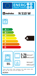 FOGÃO MEIRELES N510W ST( AÇO INOXIDÁVEL  - 4 G  - GÁS  )
