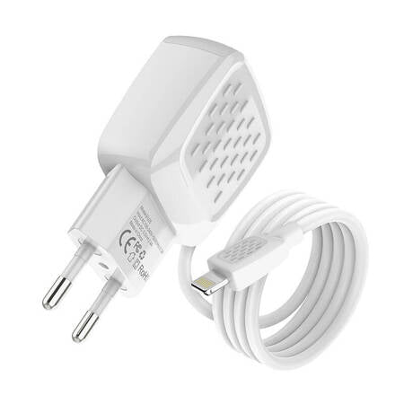 FONENG EU25 2X CARREGADOR DE PAREDE USB 2.4A BRANCO