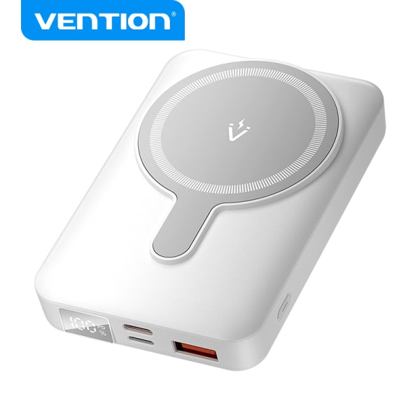 POWERBANK 10000MAH VENTION FHTW0 22.5W WIRELESS BLANCO