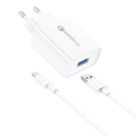 FONENG EU13 CARREGADOR DE PAREDE + CABO USB PARA MICRO USB, 3A BR