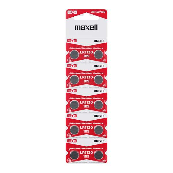 MAXELL- PILHA MICRO AL.1,5VLR1130LBL10 775010.00