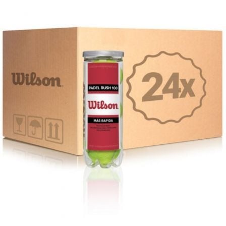 CAJÓN BOLAS WILSON RUSH 100 24 PACKS DE 3 UNIDADES