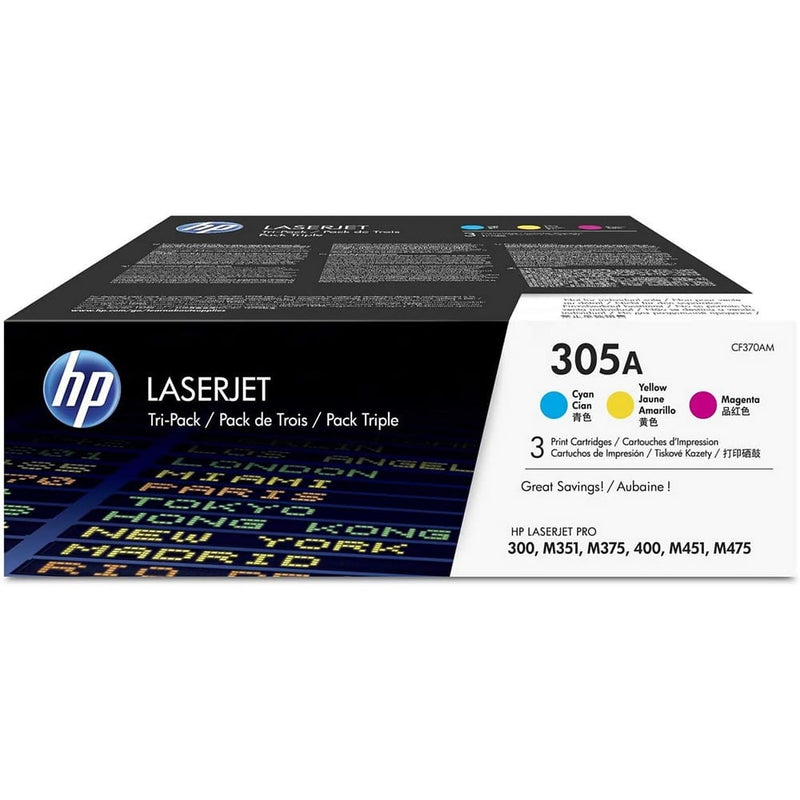 HP 305A CYM TRI-PACK LASERJET TONER CARTRIDGE