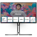 AOC MONITOR IPS 27" UHD 4K HDMI DP USB-C DOCKING COLUNAS HAS PIVO