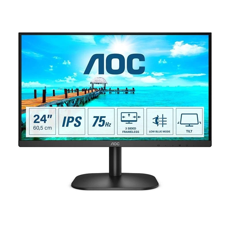 AOC B2 24B2XDA LED display 60,5 cm (23.8") 1920 x 1080 pixels Ful