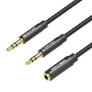 DIVISOR ESTÉREO DUPLO DE 3,5 MM MACHO PARA 3,5 MM FÊMEA VENTION B