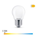 LÂMPADA ESFÉRICA LED E27 6,5W 806LM 2700K LUZ QUENTE Ø4,5X7,8CM P