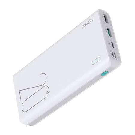 POWERBANKA ROMOSS SENSE 6+, 20000MAH BRANCO