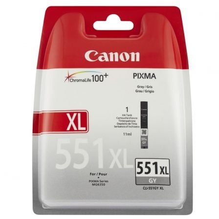 Canon CLI-551XL GY w/sec tinteiro 1 unidade(s) Original Rendiment