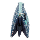 ESTOJO ESCOLAR PEPE JEANS DENIM STAR AZUL C/ ZIPER TRIPLO