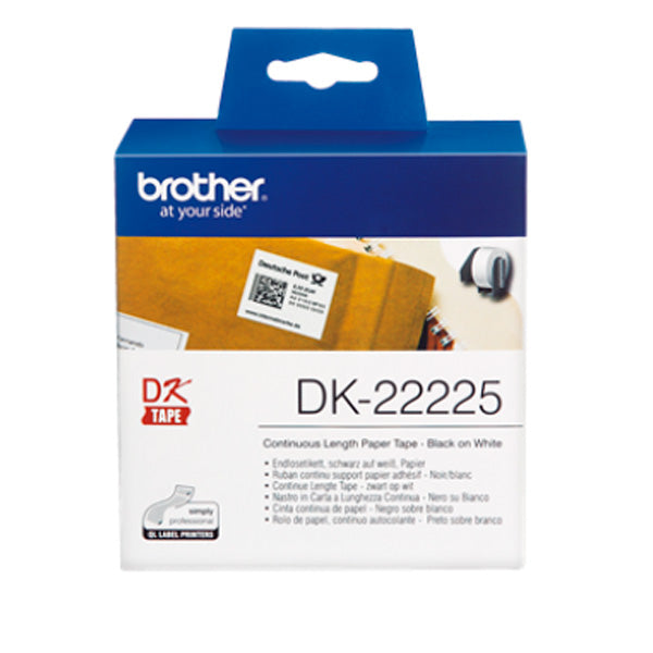 Brother DK-22225 etiquetadora Preto sobre branco