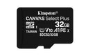 MICROSD KINGSTON CANVAS SELECT PLUS 32GB CLASS10 UHS-I SDHC(100MB