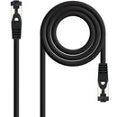 CABLE DE RED RJ45 SSTP NANOCABLE 10.20.2001-BK CAT.8.1 1M NEGRO
