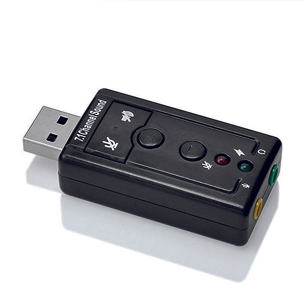 Ewent EW3762 adaptador para cabos USB audio-in/audio-out Preto