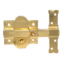 TRINCO DE SOBREPOSIÇÃO CRR10 86B/50MM LATÃO ACETINADO