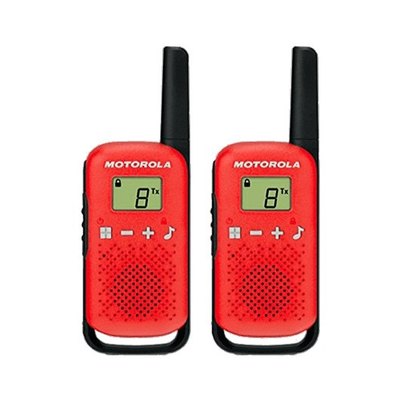 Motorola TALKABOUT T42 rádio two-way 16 canais Preto, Vermelho