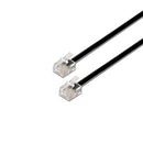 AISENS A143-0319 cabo telefónico 2 m Preto