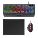 PACK GAMING MARS GAMING MCP124 TECLADO H-MECH  + RATÓN ÓPTICO + A
