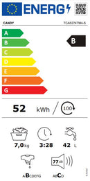 MÁQUINA DE LAVAR ROUPA CANDY TCAS274TM4S 7KG