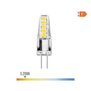 LÂMPADA DE SILICONE BI-PIN LED G4 12V 2W 180LM 3200K LUZ QUENTE Ø