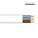 ROLO DE CABO PLANO 3X1 BRANCO 25M (AUDIO)