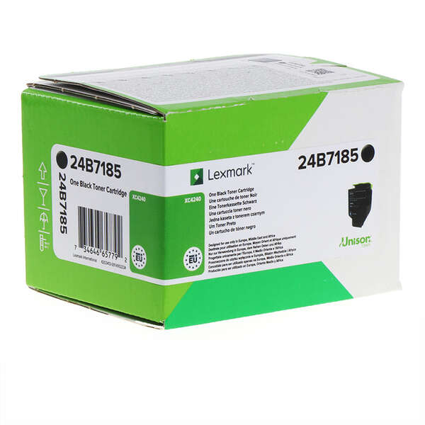 Lexmark 24B7185 toner 1 unidade(s) Original Preto