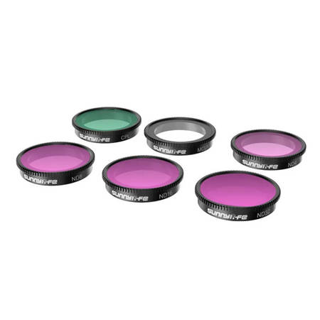 CONJUNTO DE 6 FILTROS MCUV+CPL+ND4+ND8+ND16+ND32 SUNNYLIFE PARA I