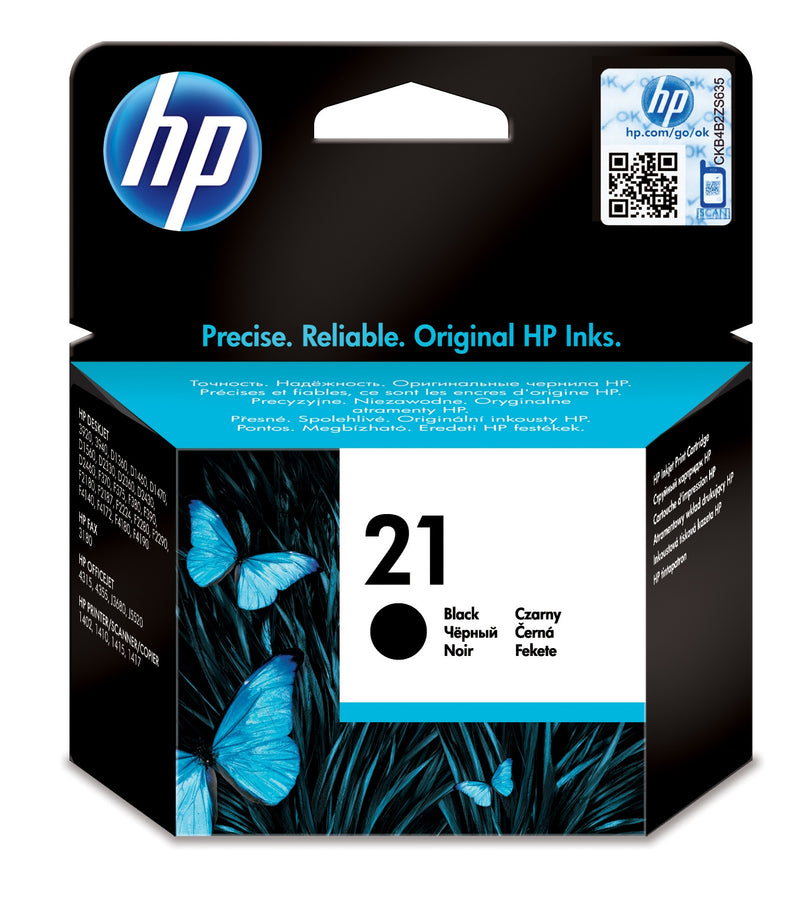 HP Tinteiro Original 21 Preto