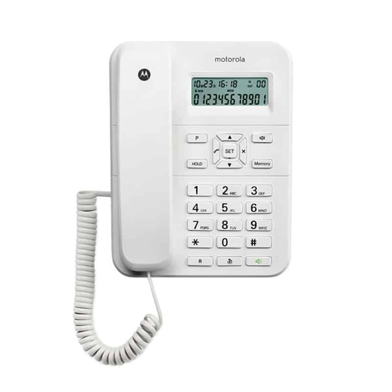 Motorola CT202 Telefone analógico Identificação de chamadas Branc