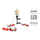 ESTRELA COM LED PARA COPA ÁRVORE DE NATAL COM MOVIMENTO 22X8X51CM