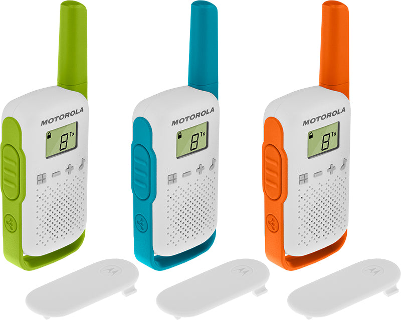 Motorola T42 rádio two-way 16 canais Azul, Verde, Laranja, Branco