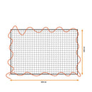 REDE ELÁSTICA DE CARGA, MEDIDAS: 2X3M, MALHA: 10X10CM. BLACK & DE