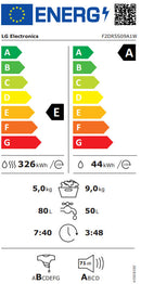 MÁQUINA DE LAVAR E SECAR ROUPA LG F2DR5S09A1W 9/5KG
