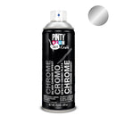 PINTURA EM SPRAY PINTYPLUS ART & CRAFT 520CC EFEITO CROMADO PRATA