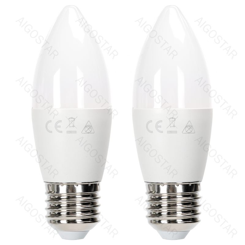 LÂMPADA DE LED C37 11W 3000K 1060LM E27 2PCS