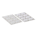CÍRCULOS ADESIVOS DE VELCRO Ø16 MM, BRANCOS, 16 PARES